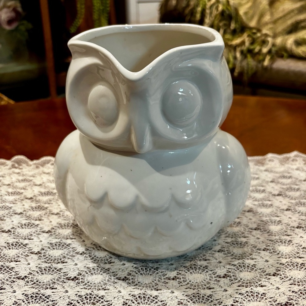 Large Avon White Owl Jug